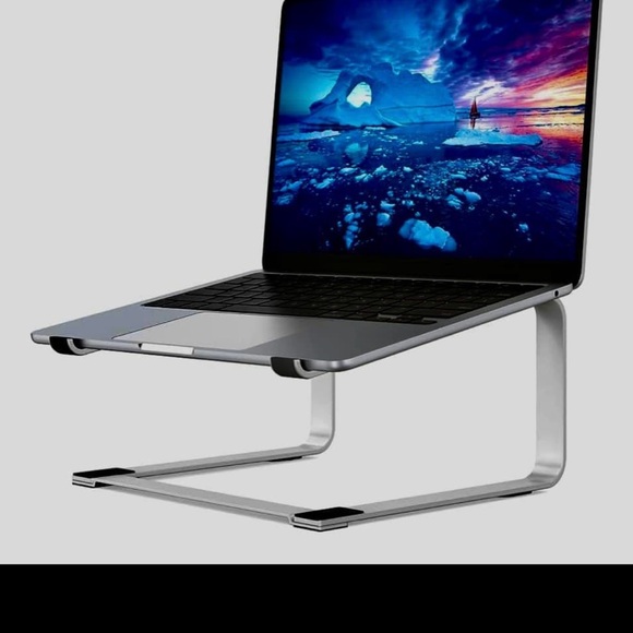 SOUNDANCE Laptop Stand, Aluminum Computer Riser, Ergonomic Laptops Elevator - Picture 4 of 4